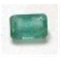 .35 ct Natural Columbian Emerald Cut & Faceted!!!!