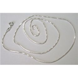Silver Box 24" Chain Sterling Silver *BRAND NEW with TAG STAMPED .925* Heavy Chain weighs 4.80 Grams