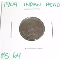 **FEATURED** 1904 Indian Head Penny RARE *MS-64 HIGH GRADE - COIN OUT OF SAFE DEPOSIT BOX*!!