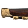 Image 6 : Magnificent Exhibition Quality Gold Finished Russian Tula Arsenal Attributed Flintlock Pistol