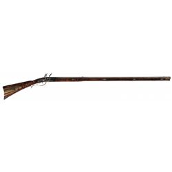 Rare Peter Gonter Flintlock Kentucky Rifle