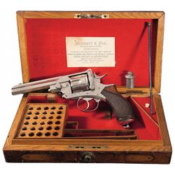 Blissett & Son Retailer Cased .455 Webley-Pryse Double Action Revolver