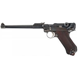 WWI Imperial German 1917 Dated DWM Model 1914 Artillery Luger with Holster