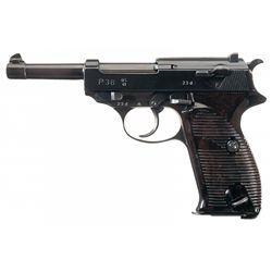 Walther  ac/41  Code P-38 semi-Automatic Pistol with Matching Magazine