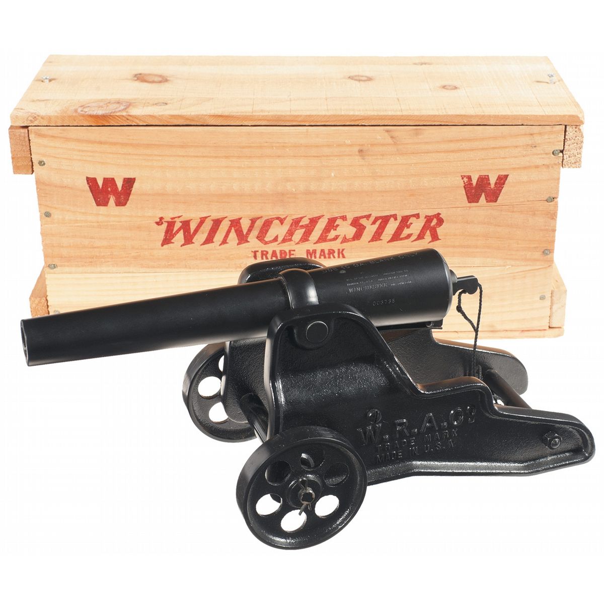 Winchester 10 Gauge Signal Cannon with Crate and Shipping Box