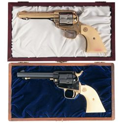 Two Cased Colt Frontier Scout Commemorative Revolvers