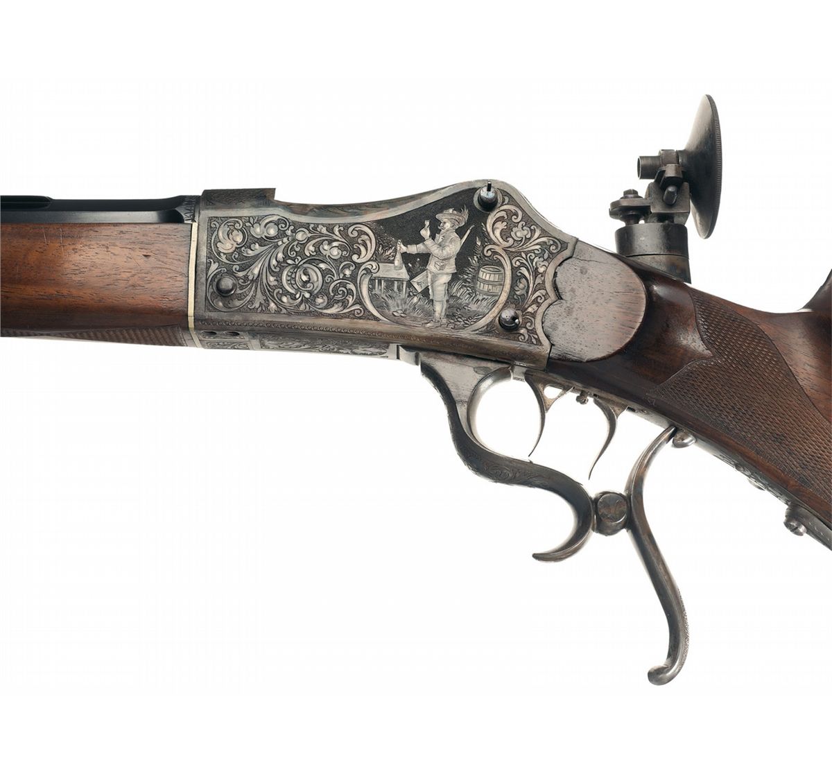 Engraved German KFW Marked Martini Target Rifle