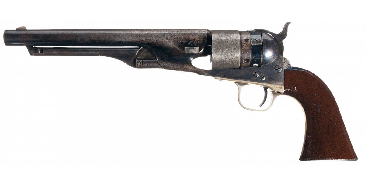 Rare Colt Model 1860 Army Thuer Conversion Revolver British Proof-Marks