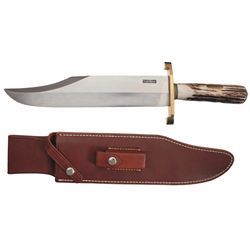 Randall Made Model 12-11 Smithsonian Bowie Knife with Sheath and Soft Case