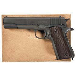 Exceptionally Rare Documented WWII U.S. Model 1911A1 Remington-Rand Serial Number  1  Pistol with Or