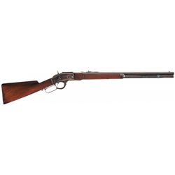 Special Order Winchester Second Model 1873 Lever Action Short Rifle with Factory Letter