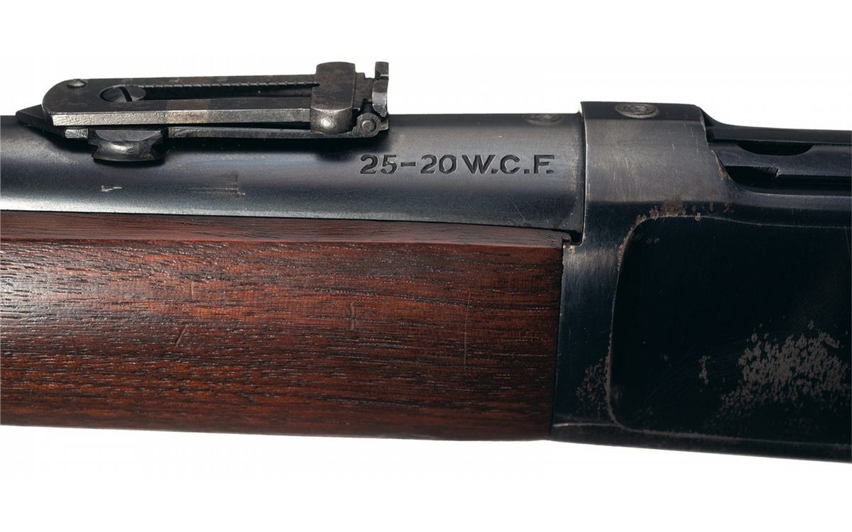Winchester Model 1892 Saddle Ring Lever Action Carbine In 25 20 WCF Caliber