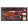 Image 1 : Excellent Cased Three Barrel Set Maynard Single Shot Percussion Rifle/Shotgun with Target Attributed