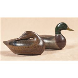 Pair of Perdew 1/3 Scale Miniature Mallards