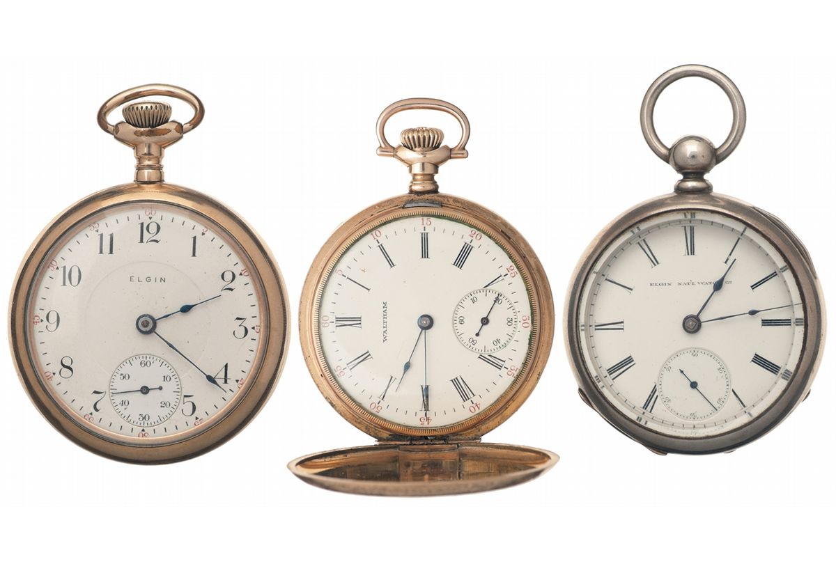 One Waltham and Two Elgin Pocket Watches