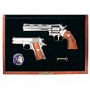 Image 1 : Scarce Cased Colt Double Diamond Officers Model/Python Set