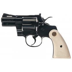 Colt Python Double Action Revolver with Ivory Grips