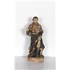 Image 1 : Religious Figure V, Hand-Carved and Painted Wood Sculpture