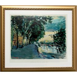 Dimitrie Berea, Le Pont des Arts au Quai de Louvre, Poster