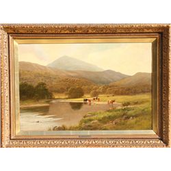 Stephen Enoch Hogley, Watering Hole, Oil Painting