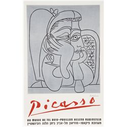 Pablo Picasso, Au Musee de Tel Aviv - Pavillion Helena Rubenstein, Poster