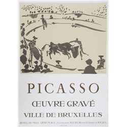 Pablo Picasso, Oeuvre Grave, Silkscreen Poster