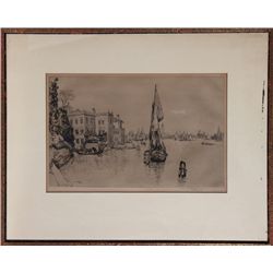 Elias M. Grossman, Venice, Etching