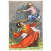 Sandu Liberman, Leaping Dancers, Lithograph