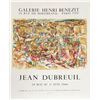 Jean Dubreuil, Exhibition Galerie Henri Benzit, Lithograph Poster