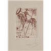 Salvador Dali, Don Quixote, Etching