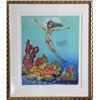 Image 1 : Rochelle Steiner, Homage to Jacques Cousteau, Lithograph