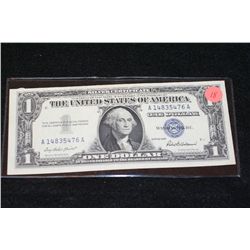 1957 US Silver Certificate $1, Blue Seal, #A14835476A
