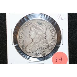 1825 Liberty Bust Half Dollar, Damaged
