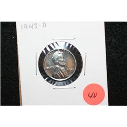 1943-D Steel Wheatback Penny