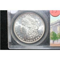 1886 Silver Morgan $1, BU, Global Certification Services Inc.
