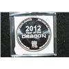 Image 2 : 2012 Year of the Dragon Silver Round, .999 Fine Silver 1 Oz.