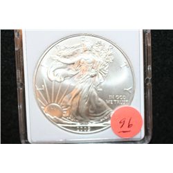 2009 Silver Eagle $1, MCPCG Graded MS70