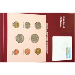 Federal Republic of Germany, Coin Sets of All Nations W/Stamp dated 1988