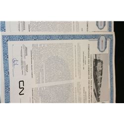 Canadian National Railway Co. Stock Certificate dated 1976
