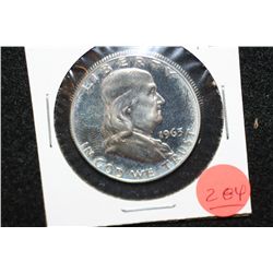 1963 Ben Franklin Half Dollar