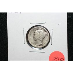 1929 Mercury Dime