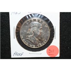 1963 Ben Franklin Half Dollar, Proof