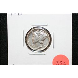 1941 Mercury Dime, AU