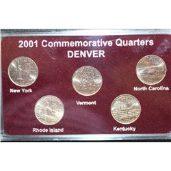 2001-D US State Commerative Mint Quarter Set "D" Mint, BU
