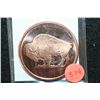 Image 1 : 2011 Buffalo Copper Round, .999 Fine 1 Oz.