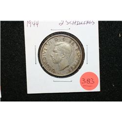 1944 Great Britain 2 Schillings Foreign Coin