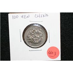 China Foreign Coin 100 Yen