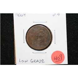 1864 Two Cent Piece, Low Grade