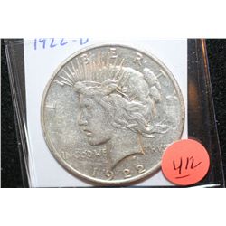 1922-D Peace $1