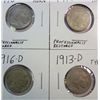 Image 1 : 1913DT1-16D-17D-18D  Buffalo nickels  full horn clear dates